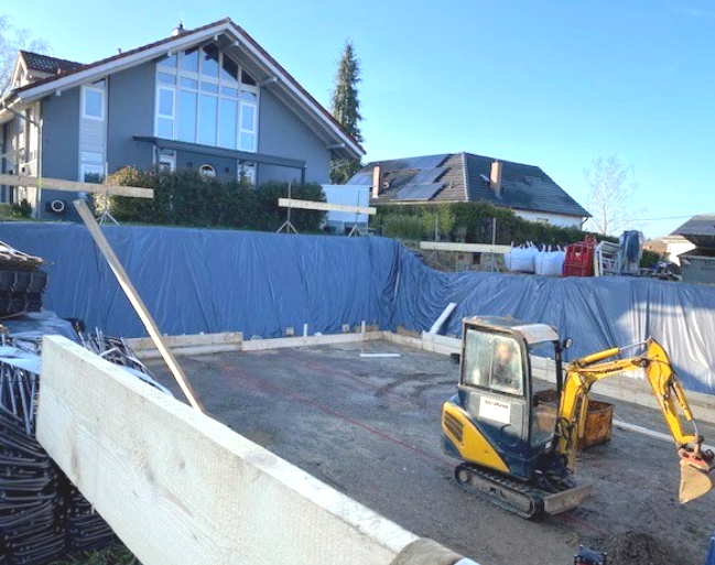 Neubau B�hmerwaldstra�e Karlsruhe Gr�nwettersbach